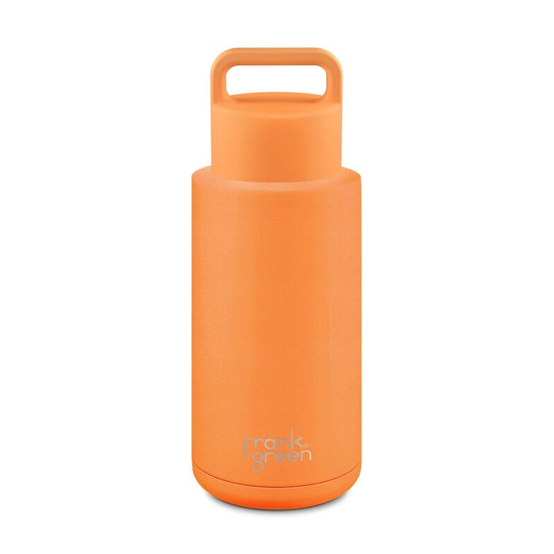 frank green 34oz Ceramic Reusable Bottle Grip Finish with Grip Lid image number 0